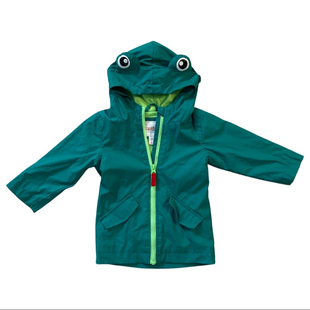 Cat & Jack Cute Frog Rain Jacket